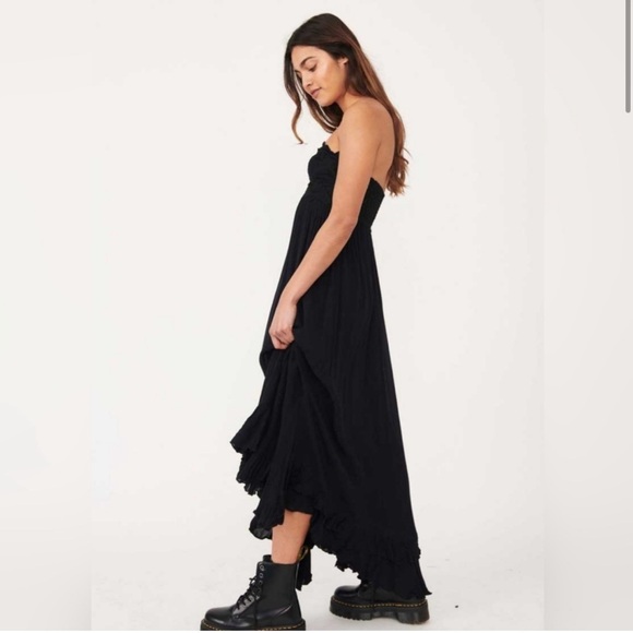 Free People FP One Adella Strapless Black Maxi Dress XS NWOT - Picture 6 of 6